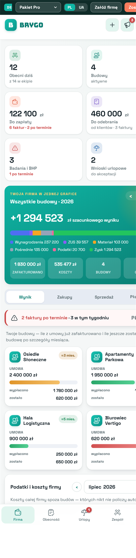 Brygo na telefonie